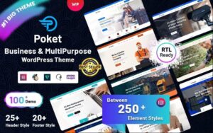 Шаблон Wordpress Poket - Business And Multipurpose Responsive Theme WordPress