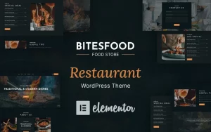 Шаблон Wordpress Bitesfood - Cafe & Restaurant Theme WordPress