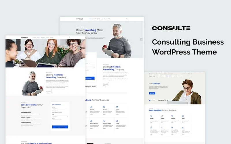 Шаблон Wordpress Consulte - Consulting Business FREE Theme WordPress