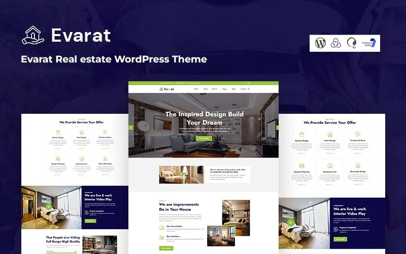 Шаблон WordPress Evarat - Real estate Theme WordPress
