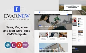 Шаблон Wordpress EvarNew - News Magazine Theme WordPress