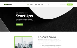 Шаблон Wordpress Freshmen - Startup Company WordPress Elementor Theme Theme WordPress