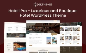 Шаблон Wordpress Hotell Pro - Luxurious and Boutique Hotel Theme WordPress