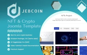 Шаблон Joomla  Jebcoin - NFT & Crypto 