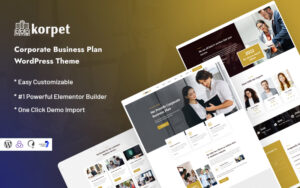 Шаблон WordPress Korpret - Corporate Business Plan Theme WordPress