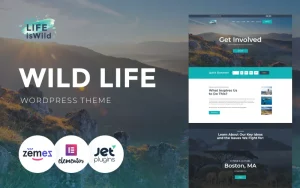 Шаблон Wordpress LifeisWild - Wild Life Theme WordPress