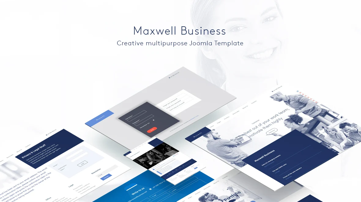 Шаблон Joomla  Maxwell Business 