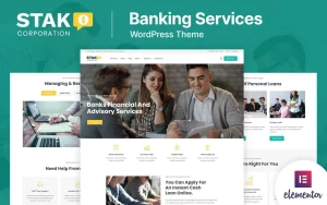 Шаблон Wordpress Stak - Banking, Loan Business and Finance Theme WordPress