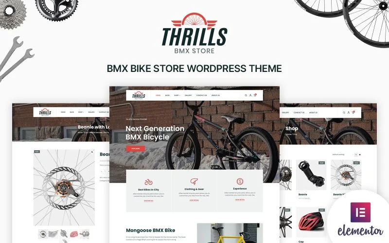Thrills - Bicycle & Bike Shop Theme WordPress Thrills - Bicycle & Bike Shop Theme WordPress