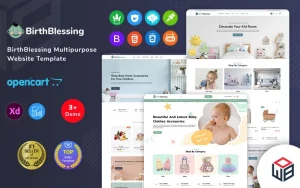 Шаблон OpenCart  BirthBlessing - Kids Clothing & Toys OpenCart Store 