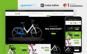 Шаблон OpenCart  Good Bicycle Store 