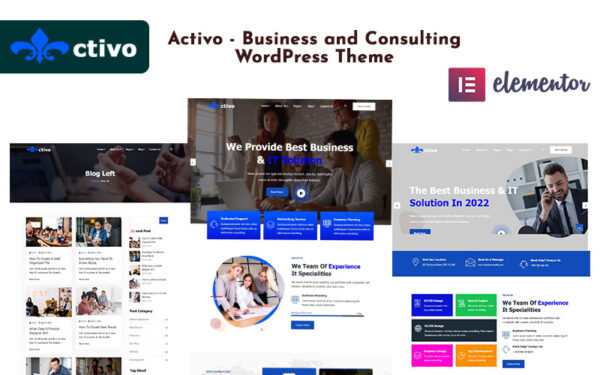 Шаблон Wordpress Activo - Business and Consulting Theme WordPress