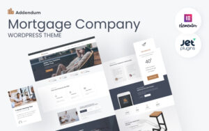 Шаблон Wordpress Addendum - Mortgage Company Theme WordPress