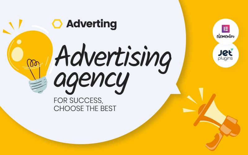 Шаблон Wordpress Adverting - Advertising Agency Responsive Theme WordPress