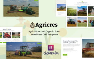 Шаблон Wordpress Agricres - Agriculture and Organic Farm Theme WordPress