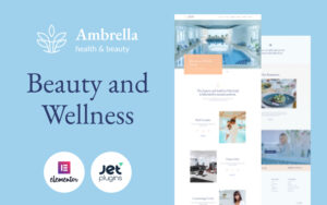 Шаблон Wordpress Ambrella - Beauty and Wellness Website Template Theme WordPress