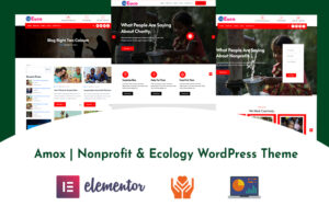 Шаблон Wordpress Amox | Nonprofit & Ecology Theme WordPress