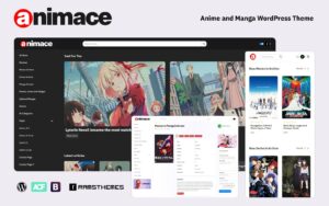 Шаблон Wordpress ANIMACE - Anime and Manga Theme WordPress