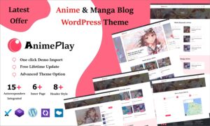 Шаблон Wordpress Anime Manga And Blog Magazine Theme WordPress