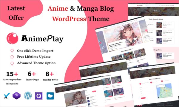 Шаблон Wordpress Anime Manga And Blog Magazine Theme WordPress