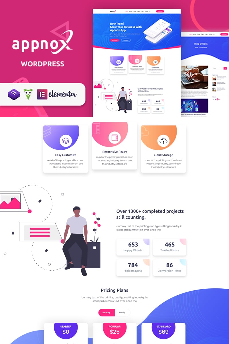 Шаблон Wordpress Appnox - Product Landing Theme WordPress