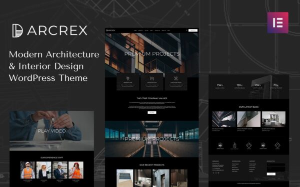 Шаблон Wordpress Arcrex Architecture and Interior Design Theme WordPress