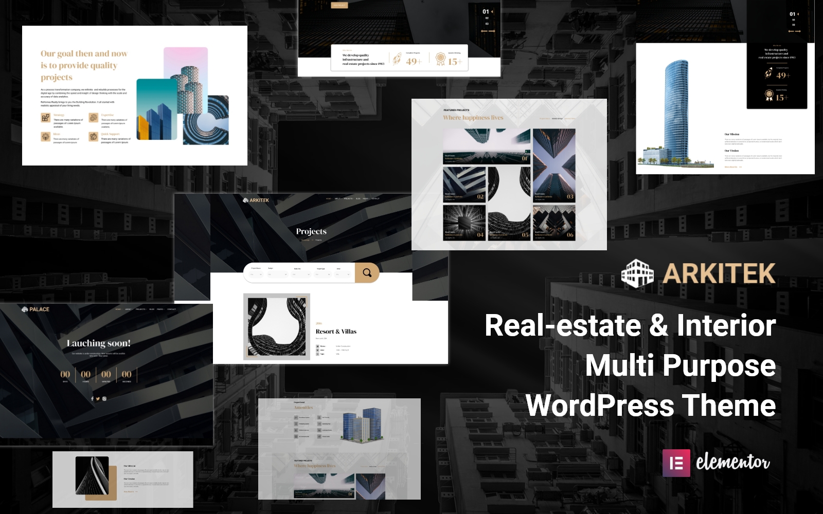 Шаблон WordPress Arkitek - Architecture and Interior Responsive Theme WordPress
