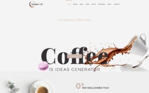 Шаблон Wordpress Aromacafe - Coffee Shop WordPress Elementor Theme Theme WordPress