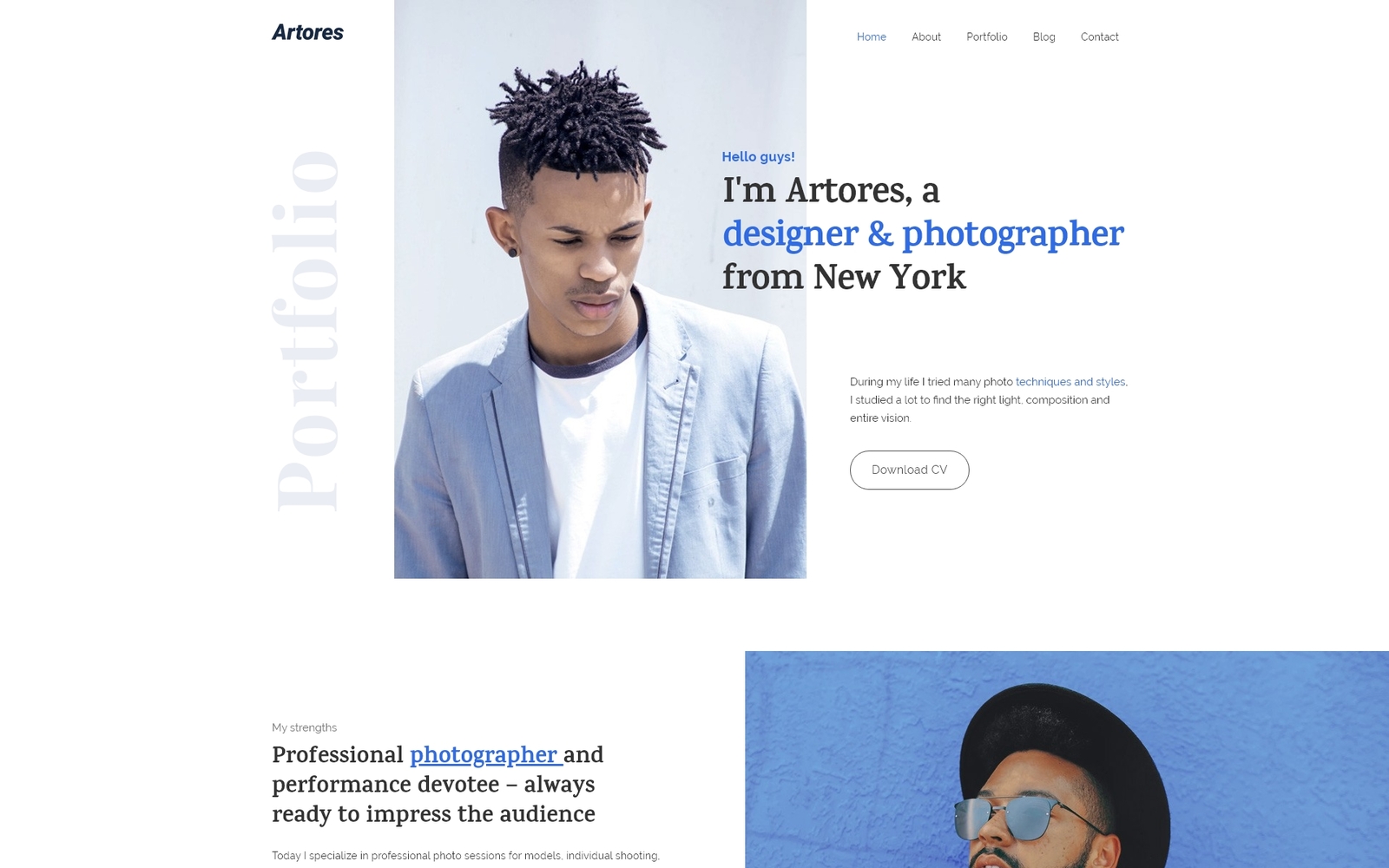 Шаблон Wordpress Artores - Personal WordPress Elementor Theme Theme WordPress