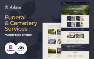 Шаблон Wordpress Ashton - Funeral & Cemetery Services Theme WordPress