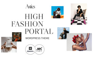 Шаблон Wordpress Astics - High Fashion Portal Theme WordPress