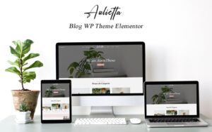 Шаблон WordPress Aulietta - Blog WP Theme Elementor Theme WordPress