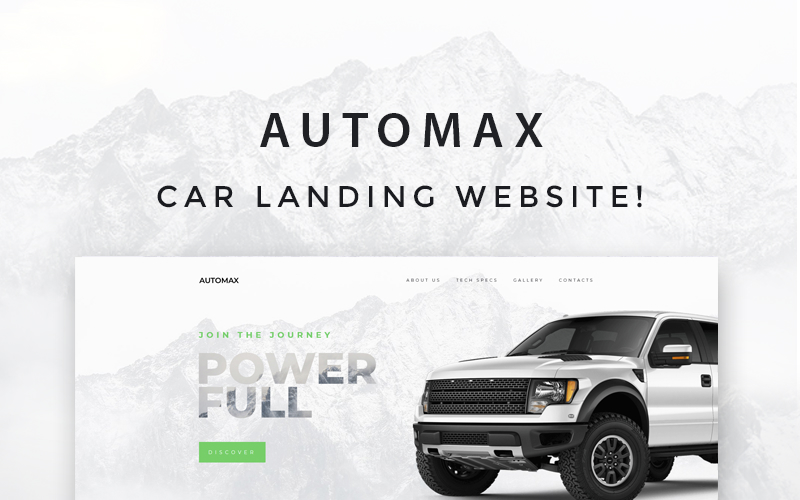 Шаблон WordPress Automax - Car Landing Responsive WordPress Elementor Theme Theme WordPress