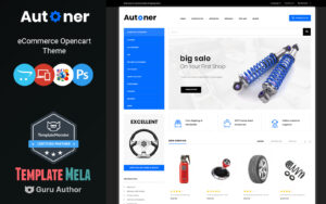 Шаблон OpenCart  Autoner - Auto Spare Parts Store 