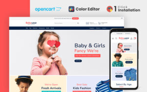 Шаблон OpenCart  Babywear Kids Fashion 
