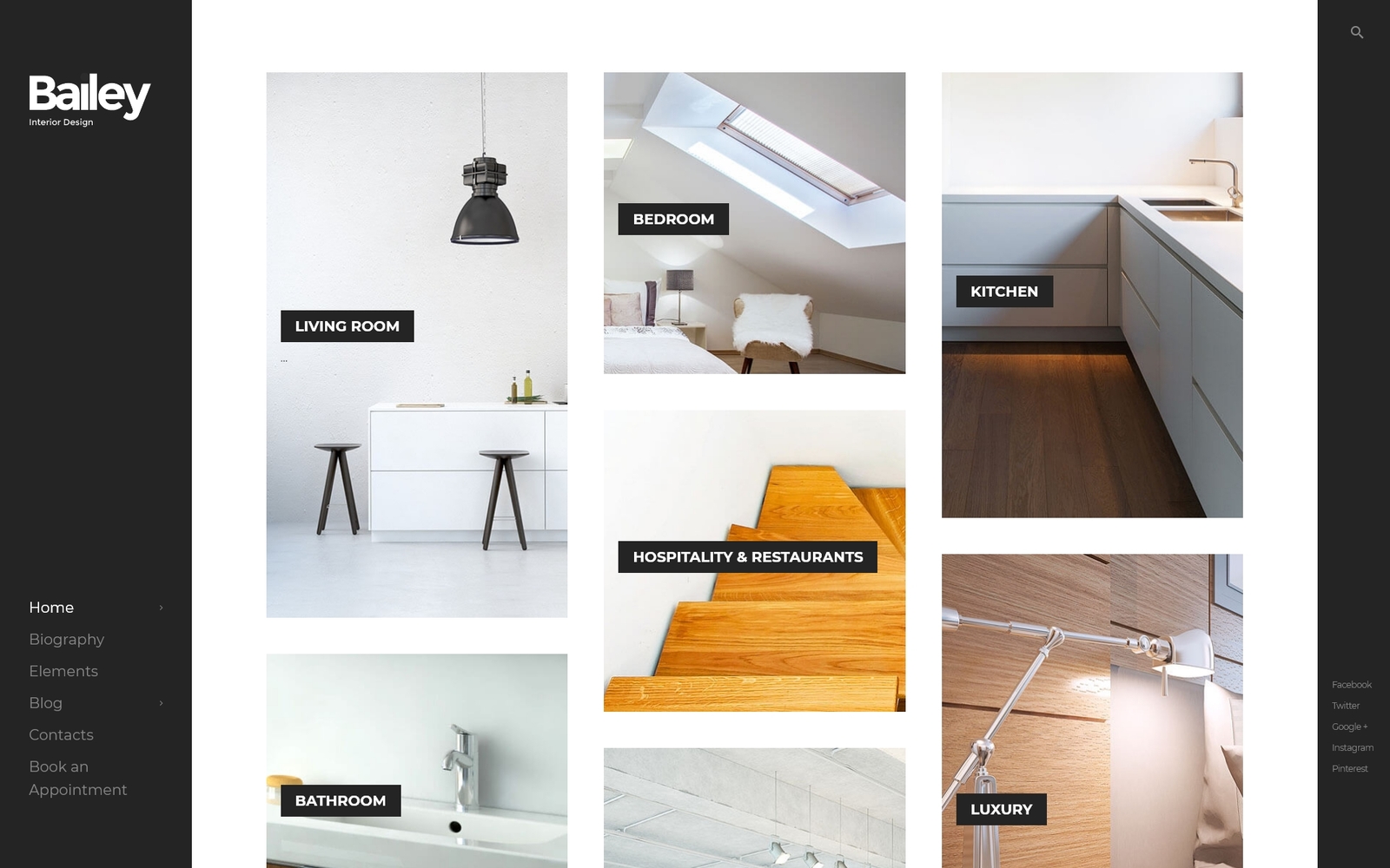Шаблон Wordpress Bailey - Furniture & Interior Design Theme WordPress