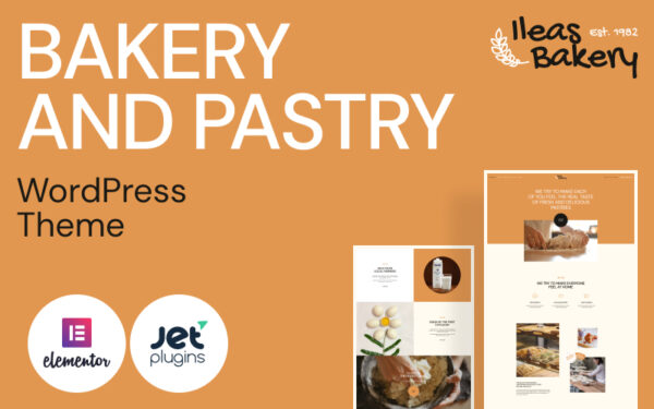 Шаблон Wordpress Bakery and Pastry - Ileas Bakery Theme WordPress