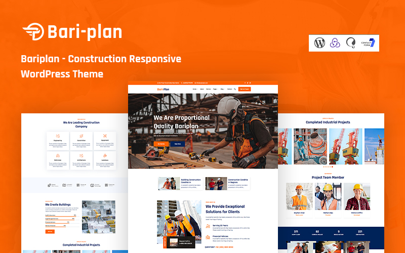 Шаблон Wordpress Bariplan - Construction Responsive Theme WordPress