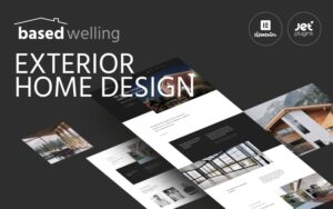 Шаблон Wordpress BasedWelling - Exterior Home design website for everyone Theme WordPress