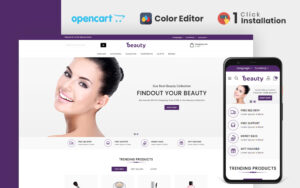 Шаблон OpenCart  Beauty Store Responsive 
