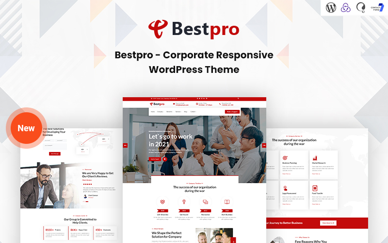 Шаблон WordPress Bestpro - Corporate Responsive Theme WordPress