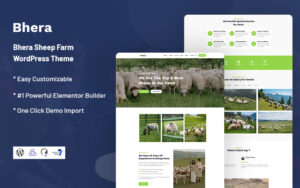 Шаблон Wordpress Bhera - Sheep Farm Responsive Theme WordPress