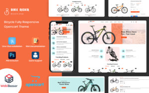 Шаблон OpenCart  BikeRider - Sport, Bicycle Responsive Opencart Theme 