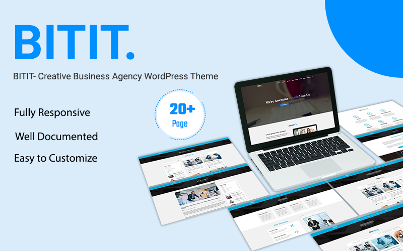 Шаблон Wordpress BITIT- Creative Business Agency Elementor Theme WordPress