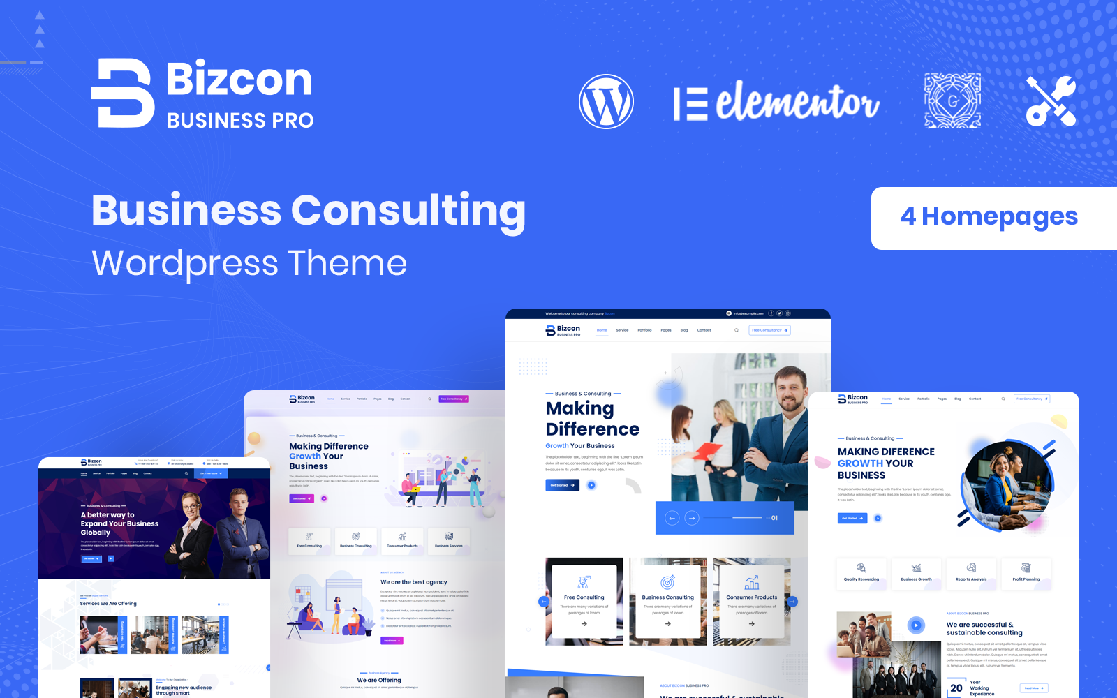 Шаблон WordPress Bizcon - Business Consulting Theme WordPress