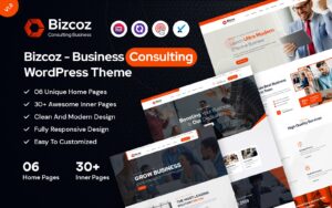 Шаблон Wordpress Bizcoz - Business Consulting Theme WordPress
