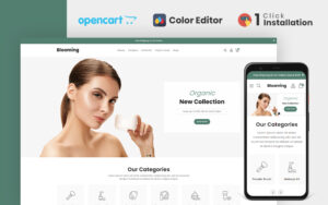 Шаблон OpenCart  Blooming Cosmetics Responsive 