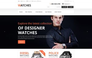 Шаблон OpenCart  Brand Watches 