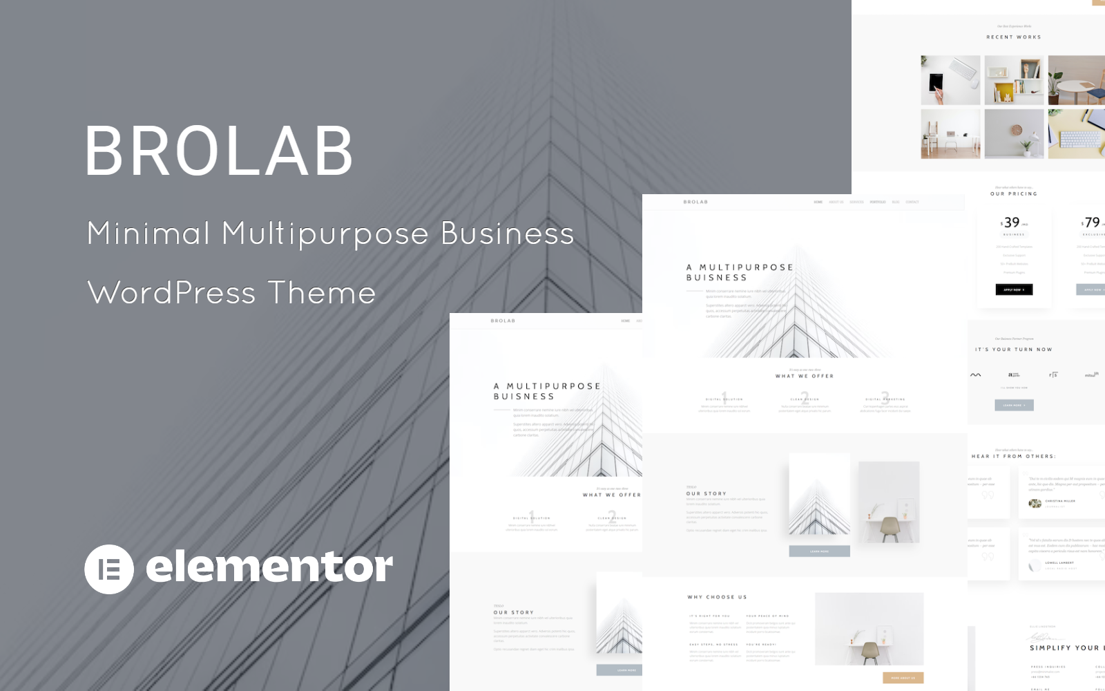 Шаблон Wordpress Brolab - Multipurpose Business Theme WordPress