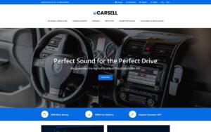 Шаблон OpenCart  Carsell - Car Audio Multipage Clean 